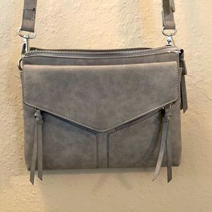 Gray crossbody purse
